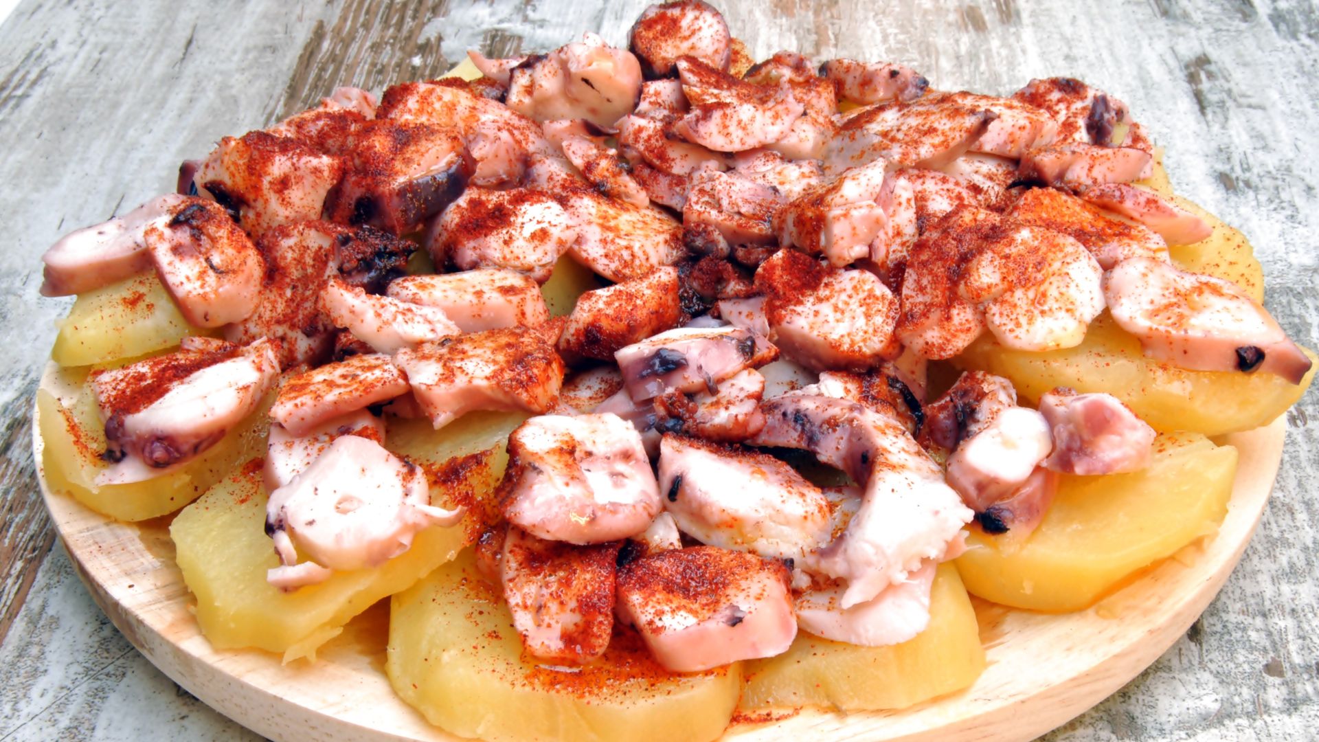pulpo gallega version rapida